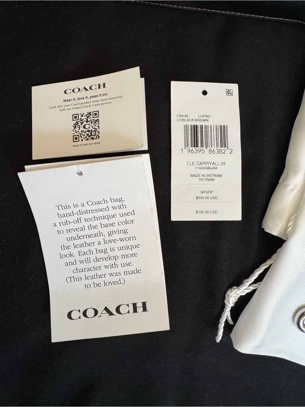 COACH Loved Leather set, Empire 28 and NY zip card case wallet - Picture 13 of 16